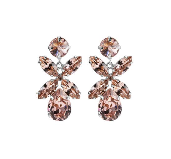 Dione Earrings vintage rose rhodium
