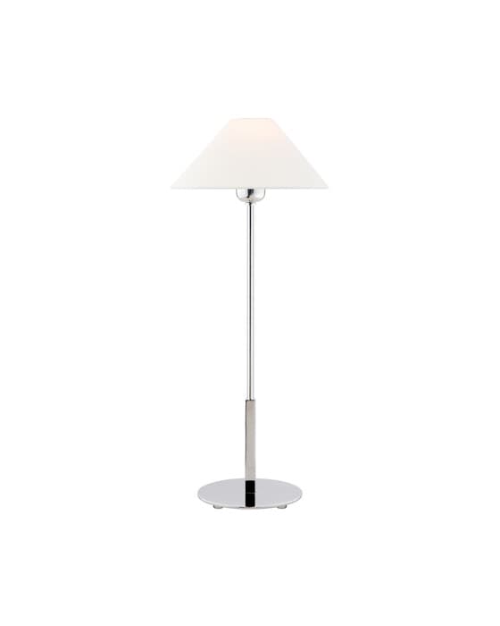 Hackney Table Lamp Polished Nickel/Linen