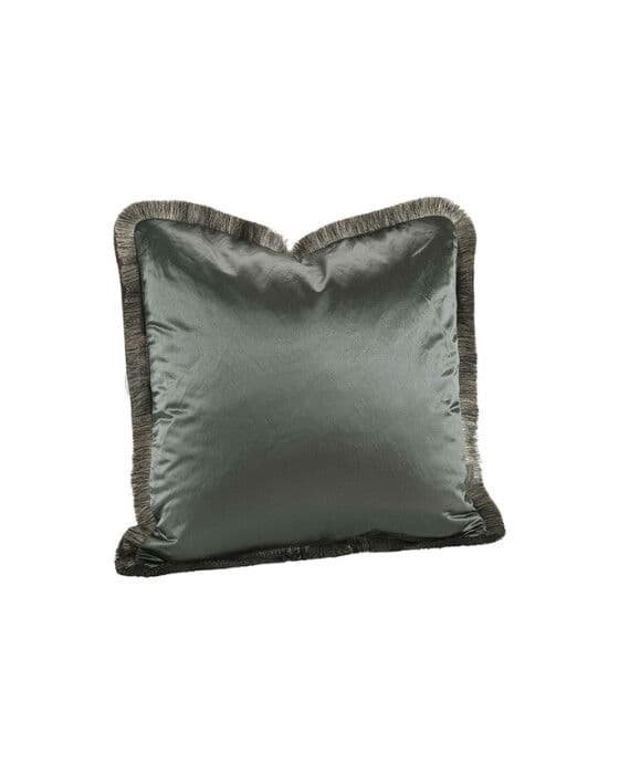 Dorsia-tyynynpäällinen hapsuilla harmaa