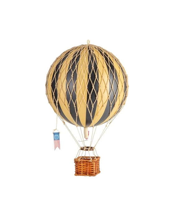 Travels Light kuumailmapallo musta/keltainen – Authentic Models