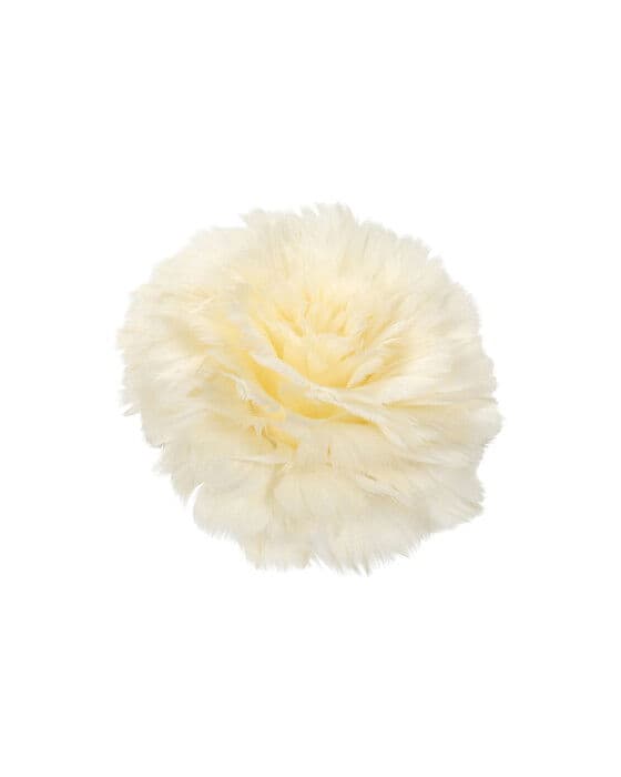 Feather flower clips ivory – Newport