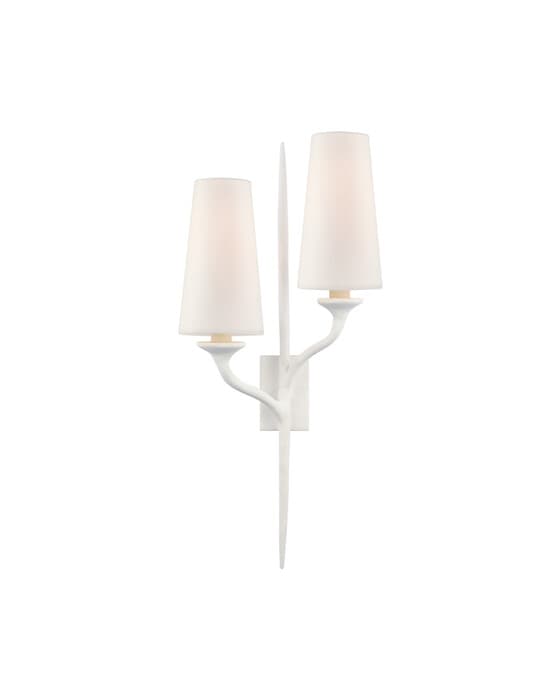 Iberia Double Right Sconce Plaster Whites – Visual Comfort