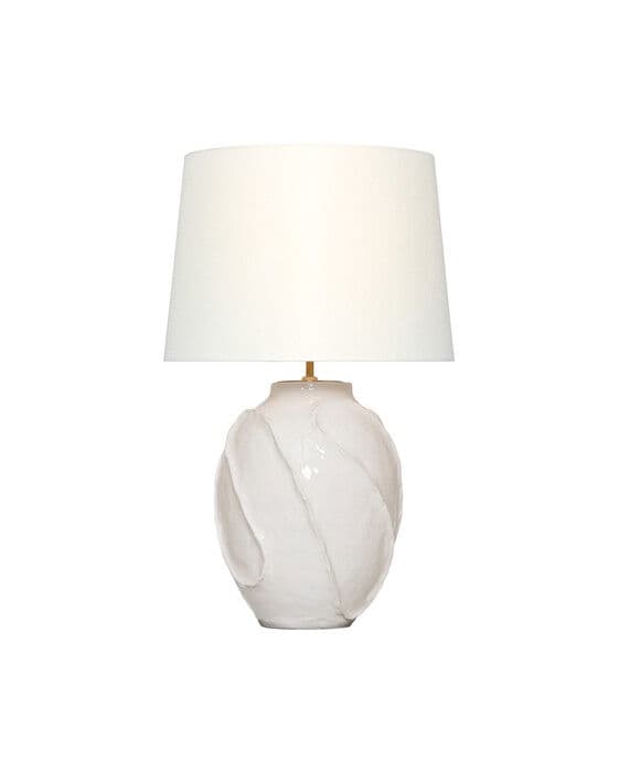 Idalia 28" Sculpted Table Lamp White – Visual Comfort