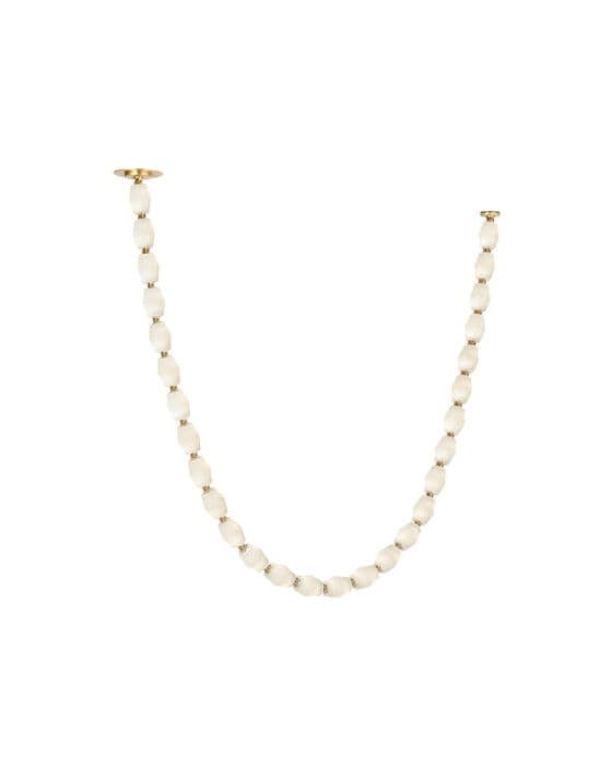 Collier Alabaster 84 Chandelier Antique Brass 3000K