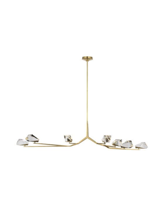 Carraig 65" 7 Light Chandelier Brass – Visual Comfort