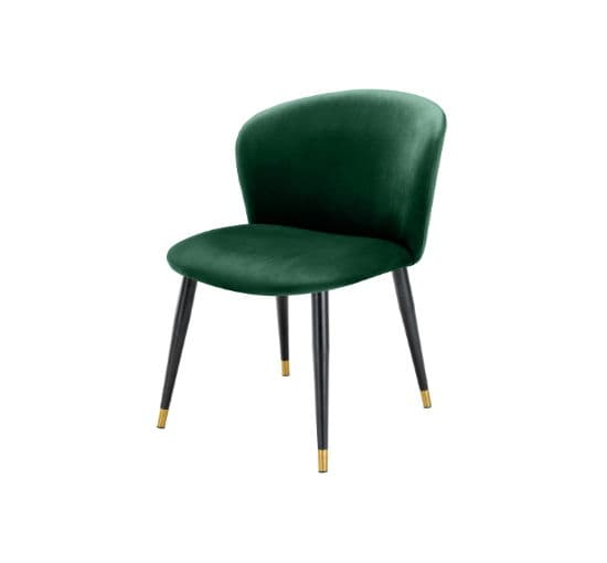 Volante Dining Chair Velvet Roche Dark Green