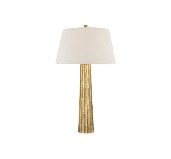Fluted Spire Table Lamp Gilded Iron Large – Visual Comfort