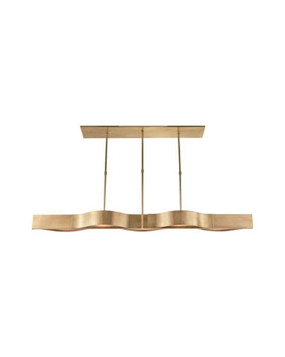 Avant Large Linear Pendant Antique-Burnished Brass – Visual Comfort