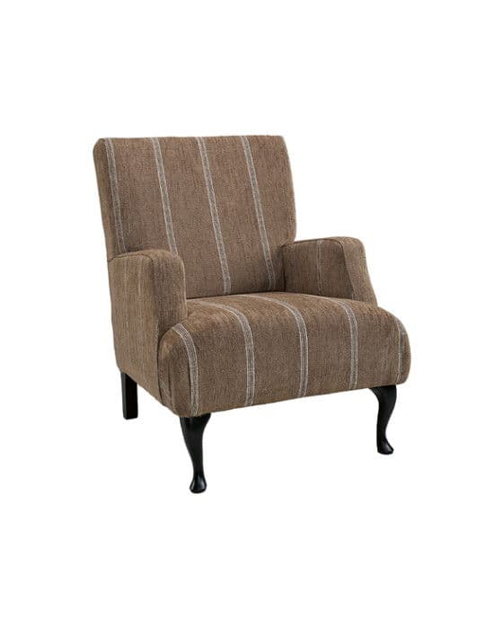 Langford nojatuoli Serena Stripe kastanja – Artwood
