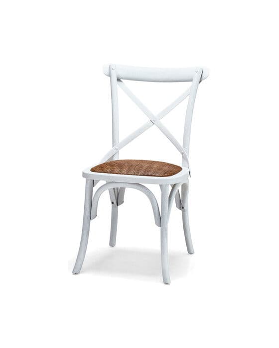 Newport Cross -ruokailutuoli valkoinen – Newport