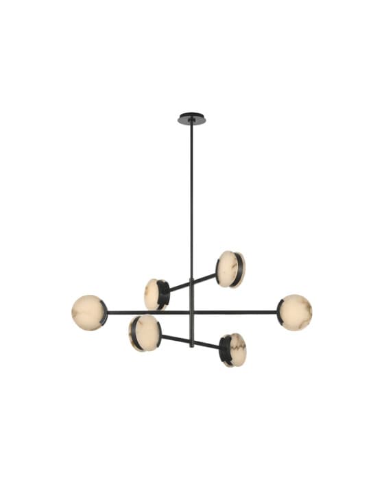 Melange 48" Multi-Positional Chandelier Bronze