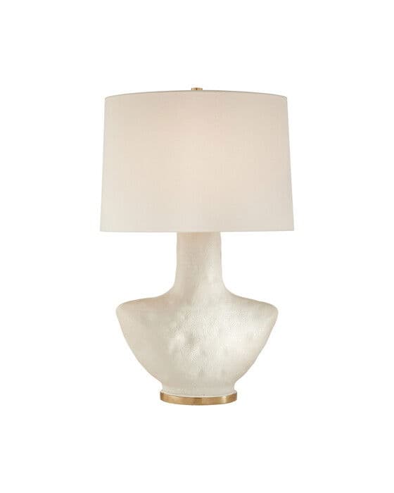 Armato Table Lamp White/Linen – Visual Comfort