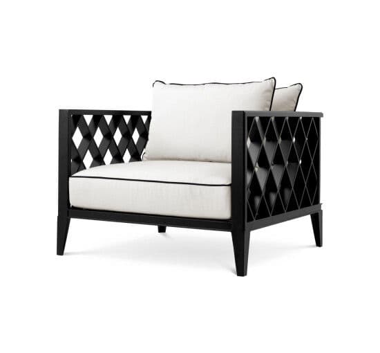 Ocean Club -nojatuoli, musta – Eichholtz