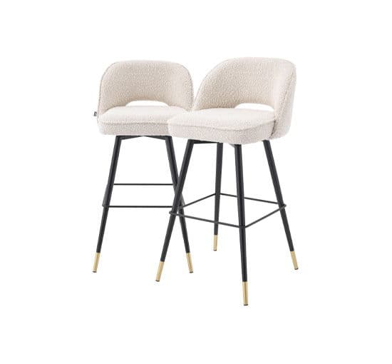 Cliff-baarijakkarat bouclé cream 2 kpl