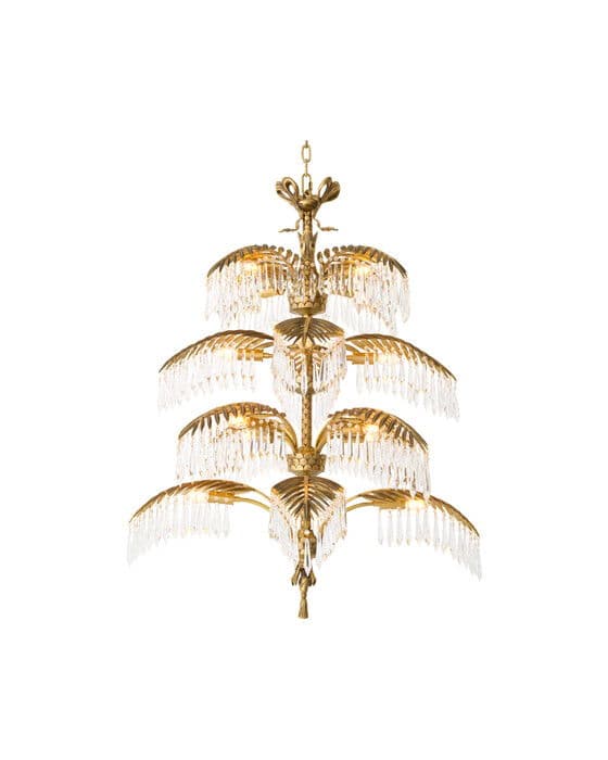 Kristallikruunu Hildebrandt vintage brass finish XL