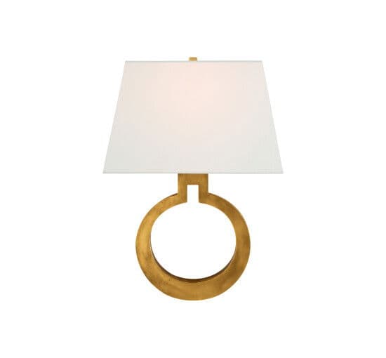 Ring Form Wall Sconce Antique Brass Large – Visual Comfort