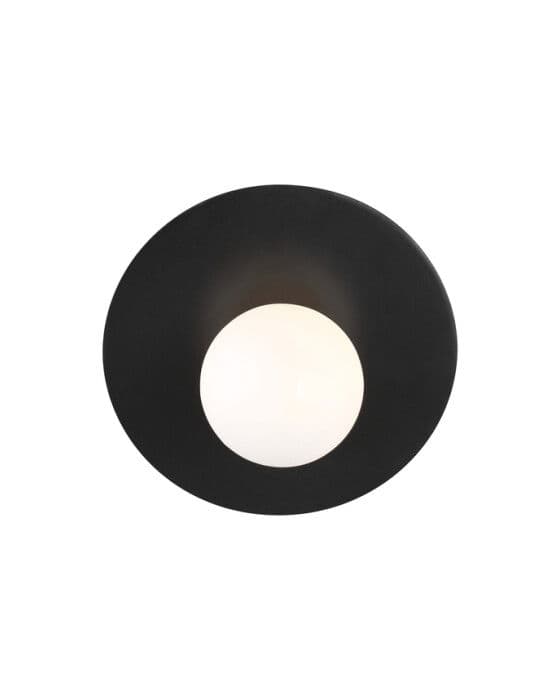 Nodes Large Angled Sconce Midnight Black – Visual Comfort