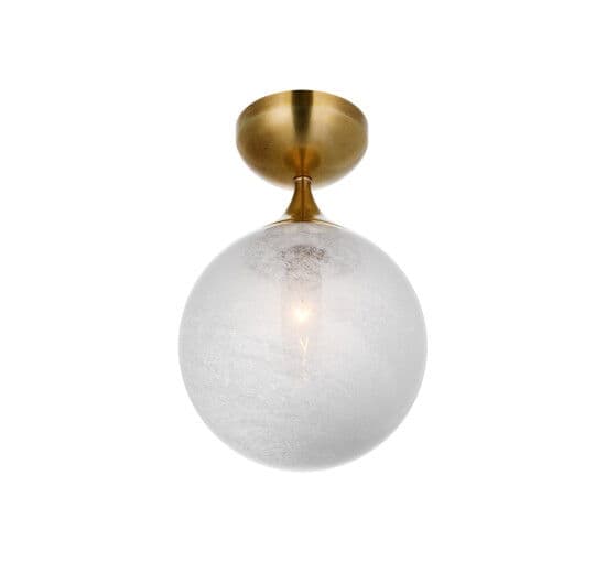 Cristol Single Flush Mount Antique Brass – Visual Comfort
