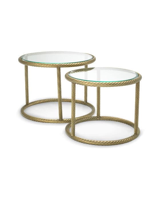 Addison Side Table Antique Brass 2-set – Eichholtz