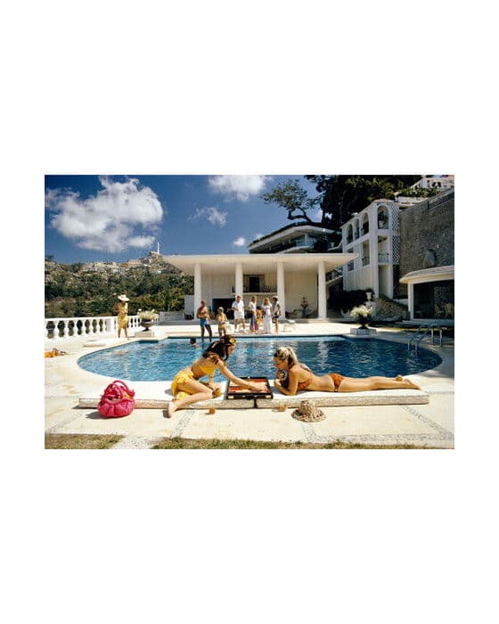 Poolside Backgammon – Slim Aarons