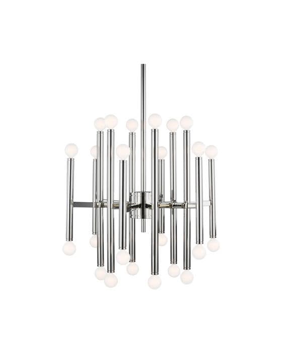Beckham Modern Chandelier Nickel M – Visual Comfort