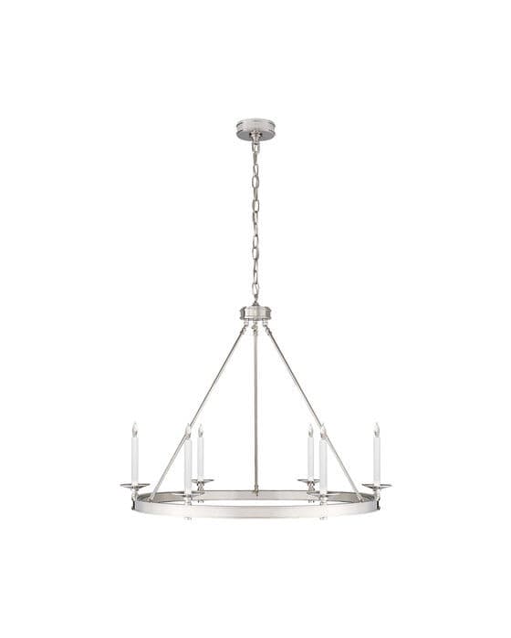 Launceton Ring Chandelier Polished Nickel – Visual Comfort