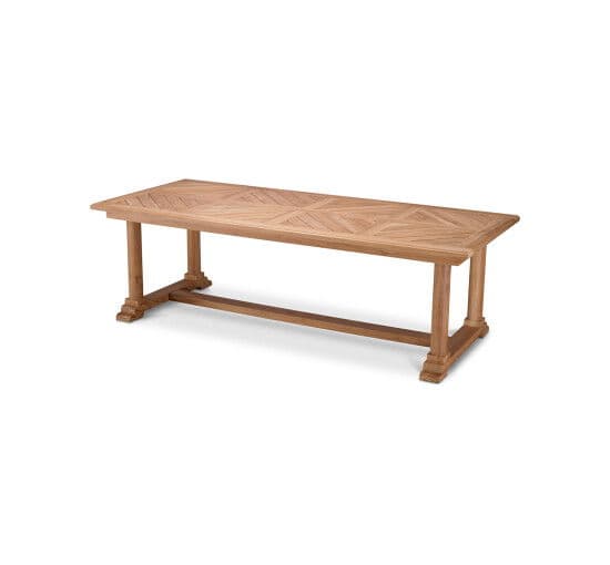 Bell Rive ruokapöytä natural teak – Eichholtz