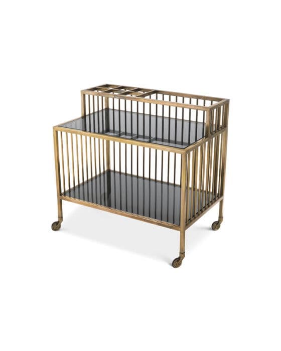 Rutherford tarjoiluvaunu vintage brass – Eichholtz