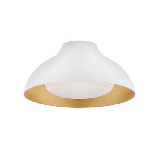 Agnes 15" Flush Mount Plaster White – Visual Comfort