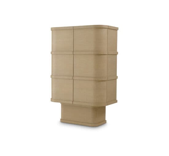 Cabana Bar Cabinet Washed Oak