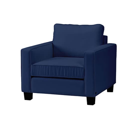 Plaza-nojatuoli, indigo