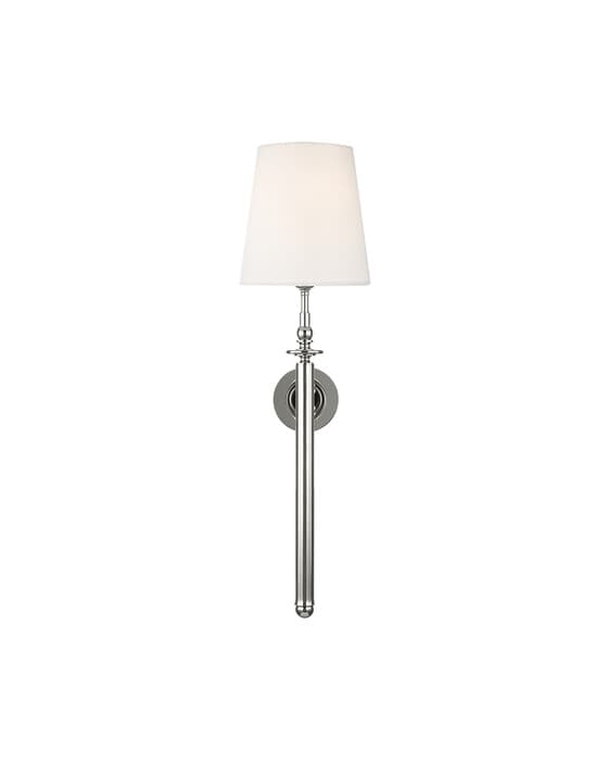 Capri Tail Sconce Nickel – Visual Comfort