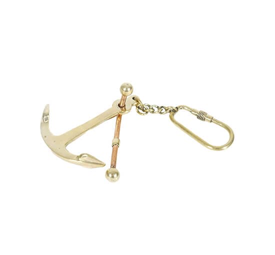 Anchor Keychain Brass – Authentic Models