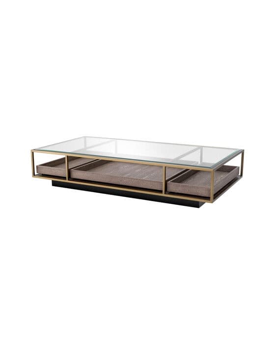 Roxton Coffee Table Brushed Brass