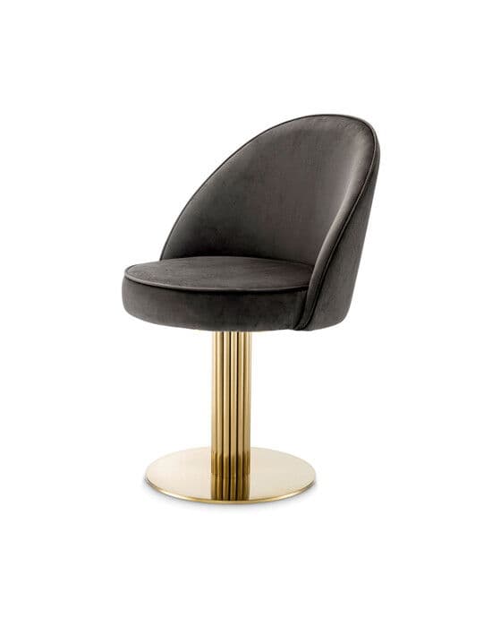 Dorland Dining Chair Roche Dark Grey – Eichholtz