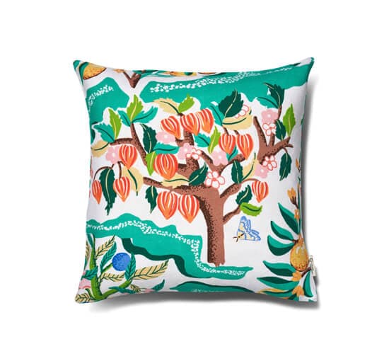 Botanical Cherry-tyynynpäällinen valkoinen