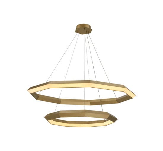 Helvetia Chandelier Brass