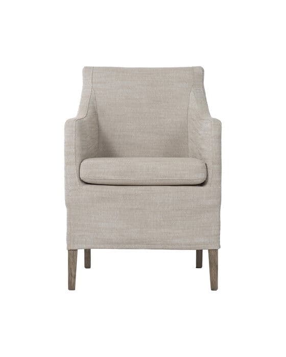 Avignon Dining Chair Sophie linen  Pearl Grey