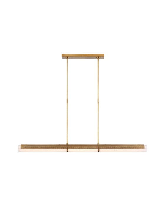 Precision Linear Chandelier Antique Brass Large – Visual Comfort