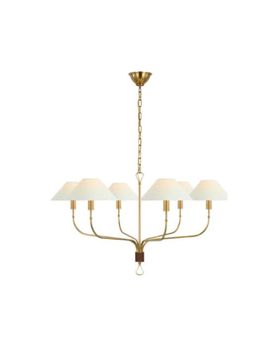 Griffin Tail Chandelier Antique Brass XL – Visual Comfort