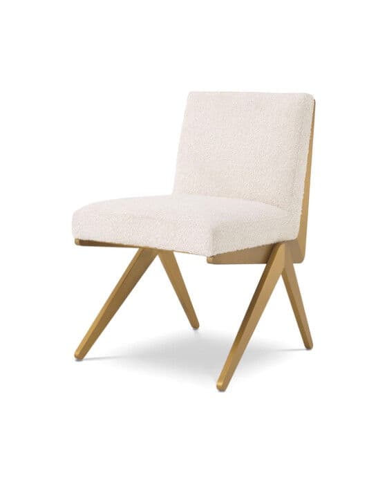 Fico stol bouclé cream – Eichholtz