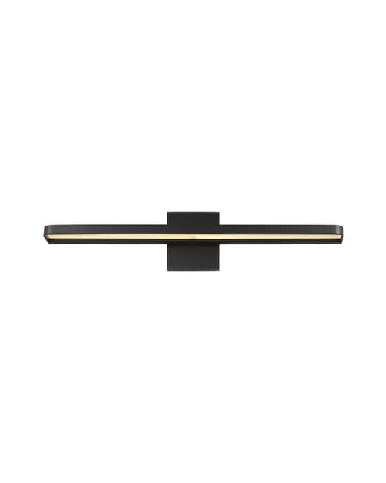 Banda 24 Bath Sconce Matte Black – Visual Comfort