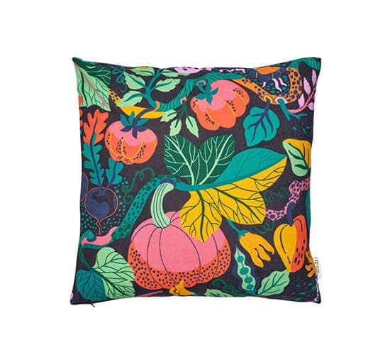 Heritage Garden-tyynynpäällinen musta – Classic Collection