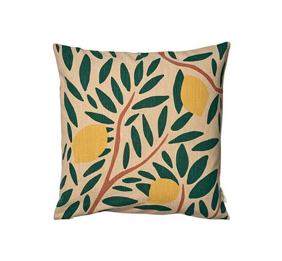 Sunny Citrus tyynynpäällinen tummanvihreä