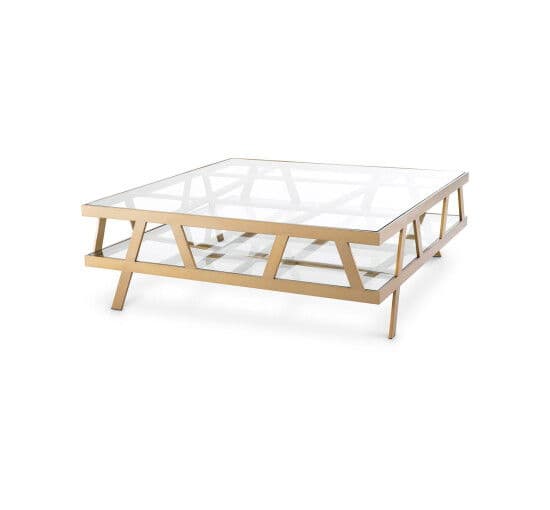 Billinghurst Coffee Table Brushed Brass – Eichholtz