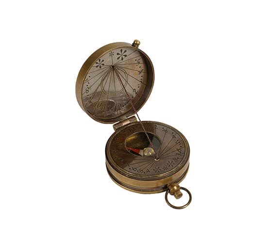 Mini Compass Antique Brass – Authentic Models