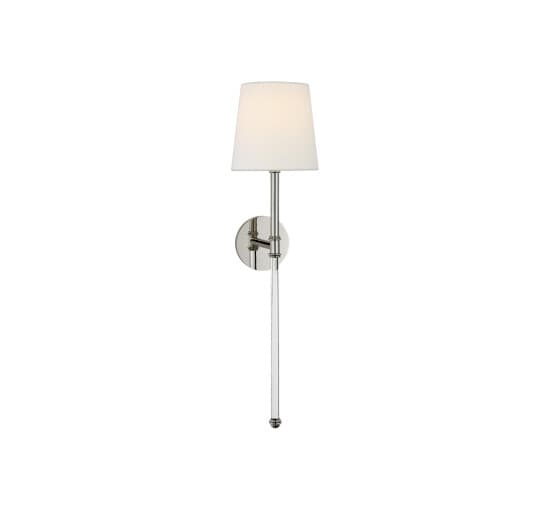 Camille Tail Sconce Polished Nickel