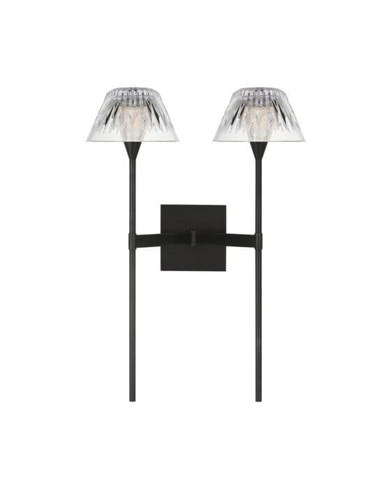 Blaze 19" 2 Light Tail Sconce Bronze – Visual Comfort