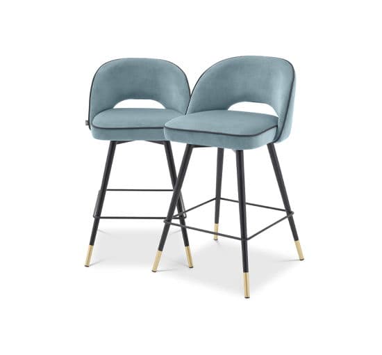 Cliff baarituoli savona blue velvet 2 kpl