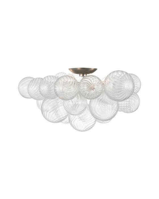 Talia 25" Flush Mount Silver – Visual Comfort